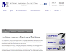 Tablet Screenshot of mcinnisinsurance.com
